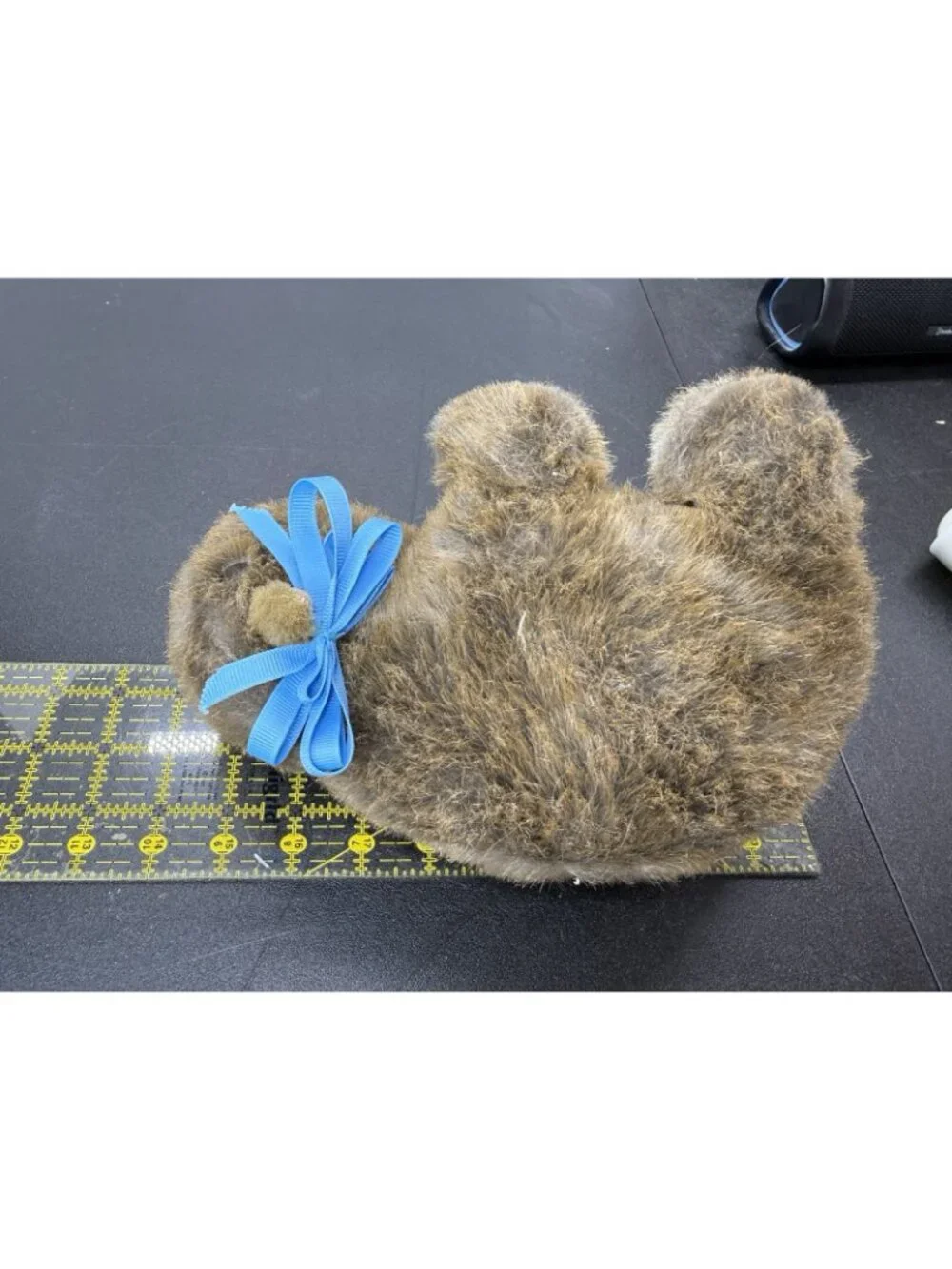 Vintage Handmade Australian Wombat Realistic Fur Plush Animal 10 Inch Brown